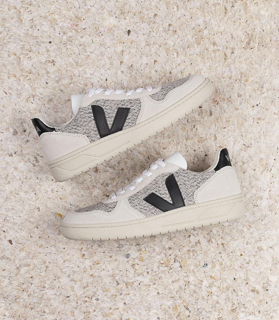 Veja Flannel Snow Muške V-10 Bijele Crne | HRJZR43773