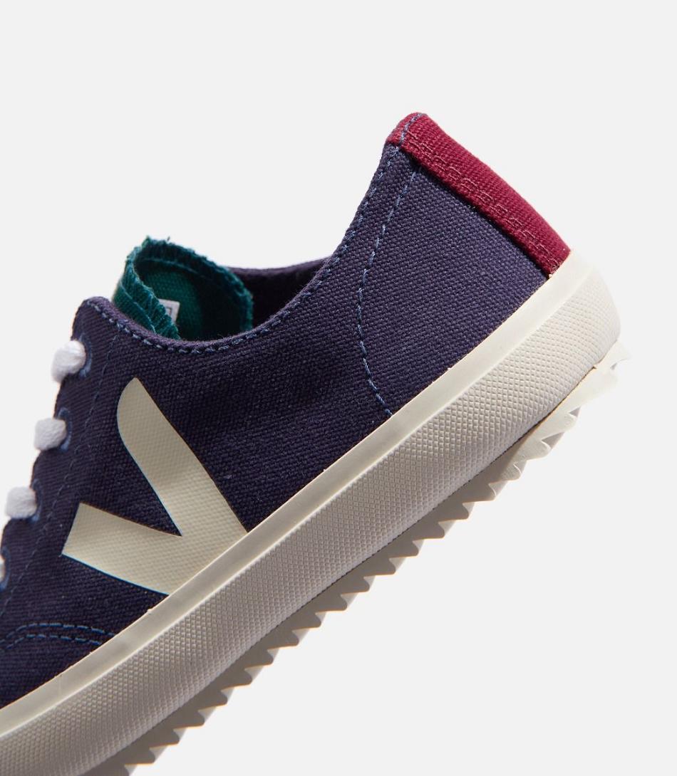 Veja Flip Laces Canvas Multico Marine Vegan Kids Plave | BHRSO28334