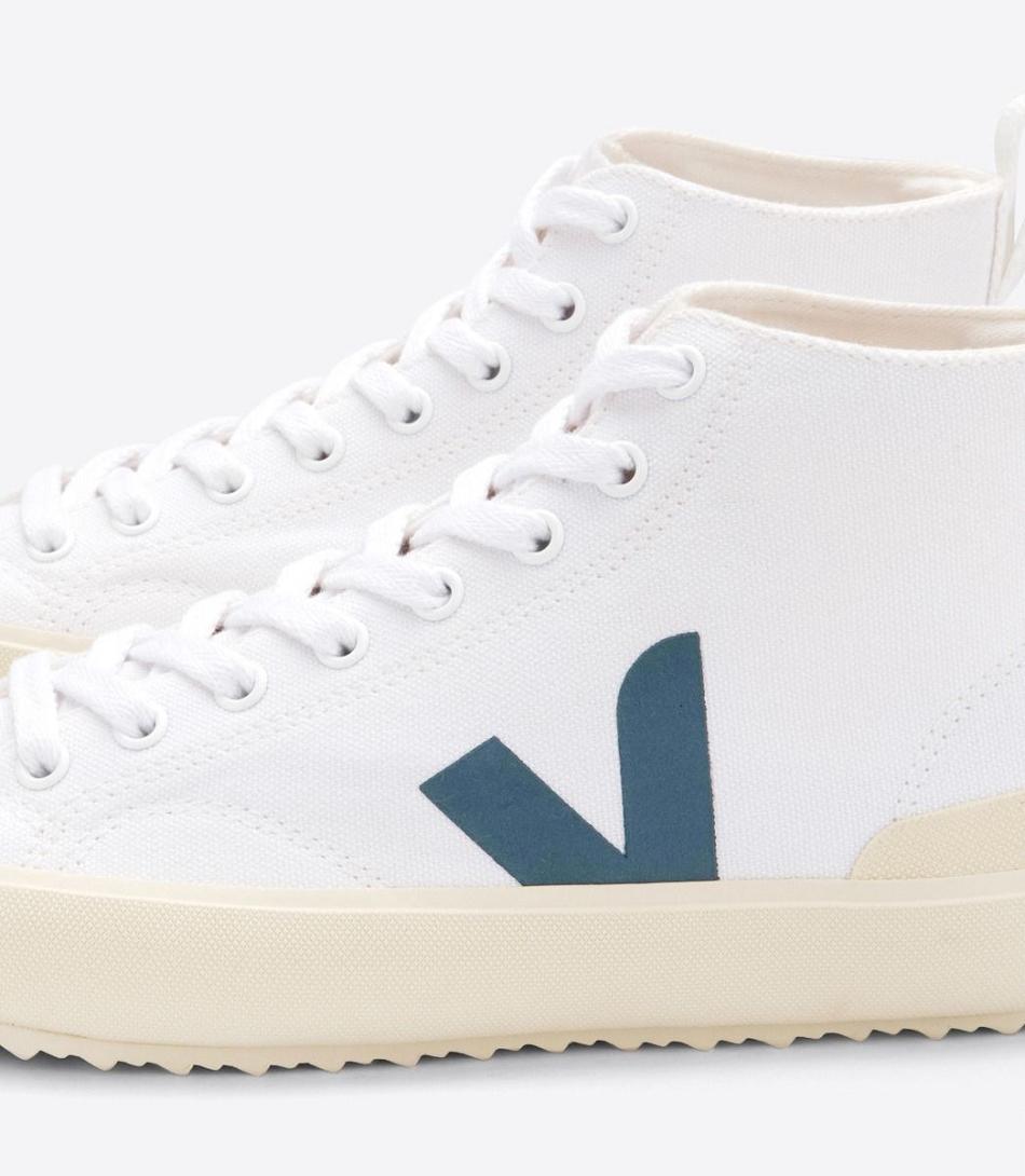 Veja Nova Ht Canvas California Outlet Adults Bijele | HRQAV71716