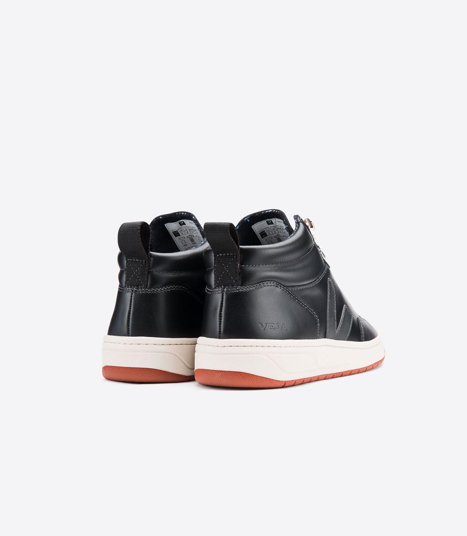 Veja Roraima Bastille Koža Grafite Rust Outsole Outlet Adults Crne Crvene | UHRND58326