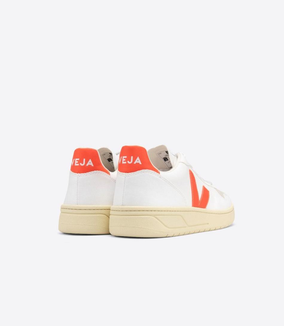 Veja V-10 Cwl Fluo Vegan Adults Bijele Narančaste | MHRFT46606