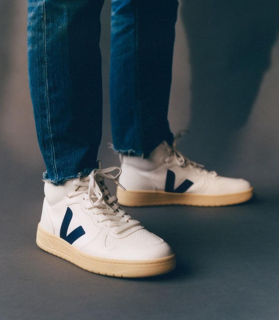 Veja V-15 Cwl Cobalt Butter Sole Outlet Adults Bijele Tamno Plave | HRXBR38130