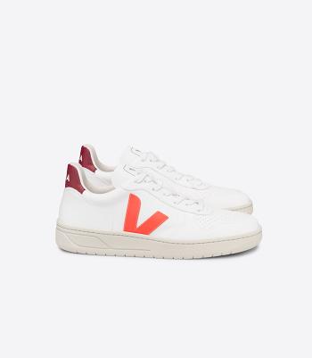 Veja V-10 Cwl Fluo Marsala Outlet Adults Bijele Narančaste | HRNEJ98735