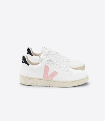 Veja V-10 Cwl Petale Outlet Adults Bijele Crne | HRNEJ20738